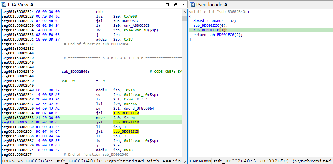 Little-endian MIPS32 code